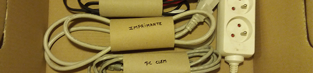 Demenagement - emballer vos cables